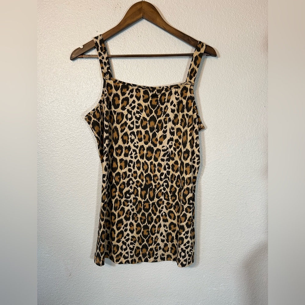 Hot In Hollywood Leopard Print Tank Size Medium NWT - Picture 2 of 5